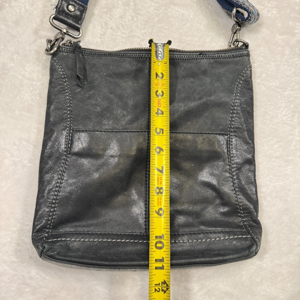 The Sak Lucia Women's Black Leather Crossbody Bag Purse Adjustable Webbing Strap - Picture 6 of 8
